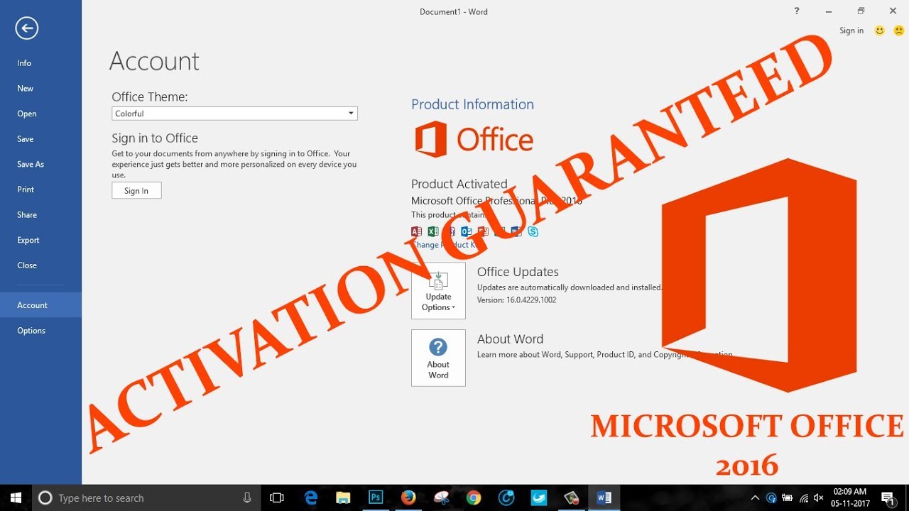 Free Microsoft Office 2016 Product Key - sonicrenew